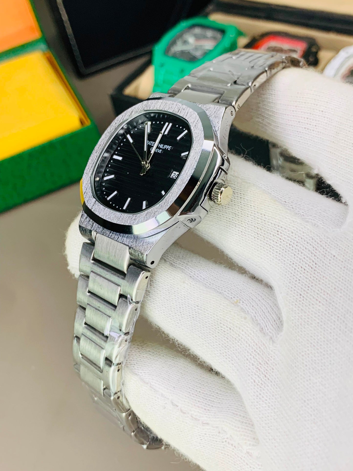 Men watch