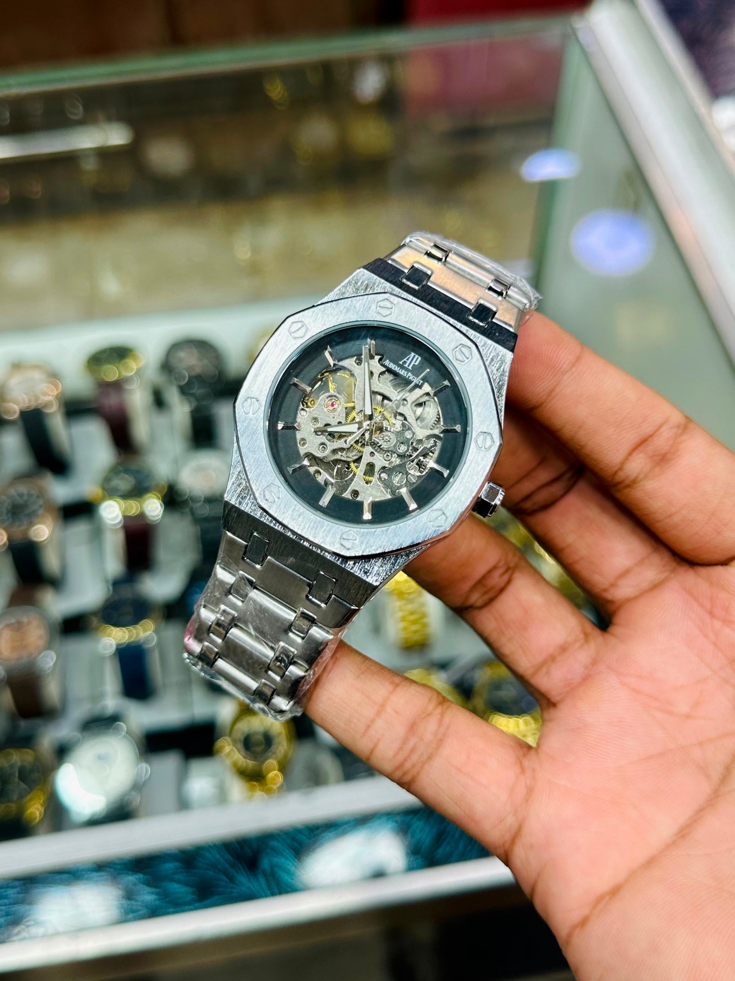 Men watch
