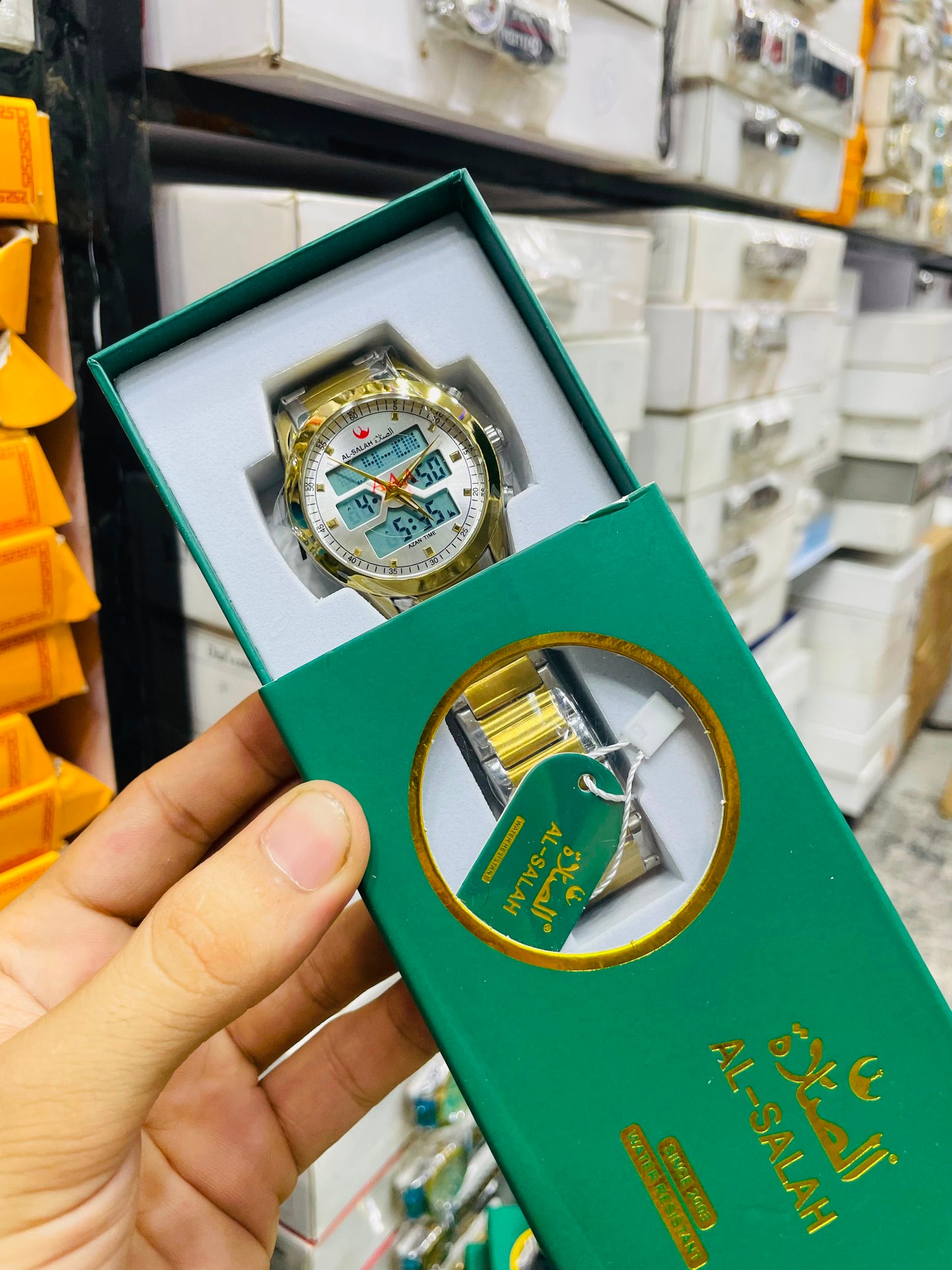 Men watch