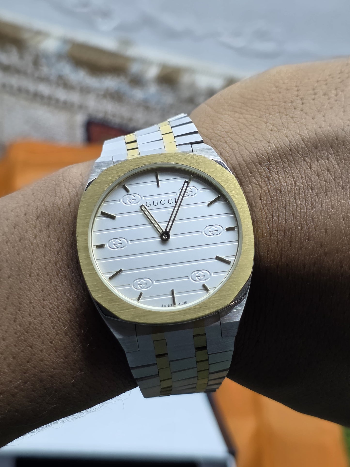 Men watch