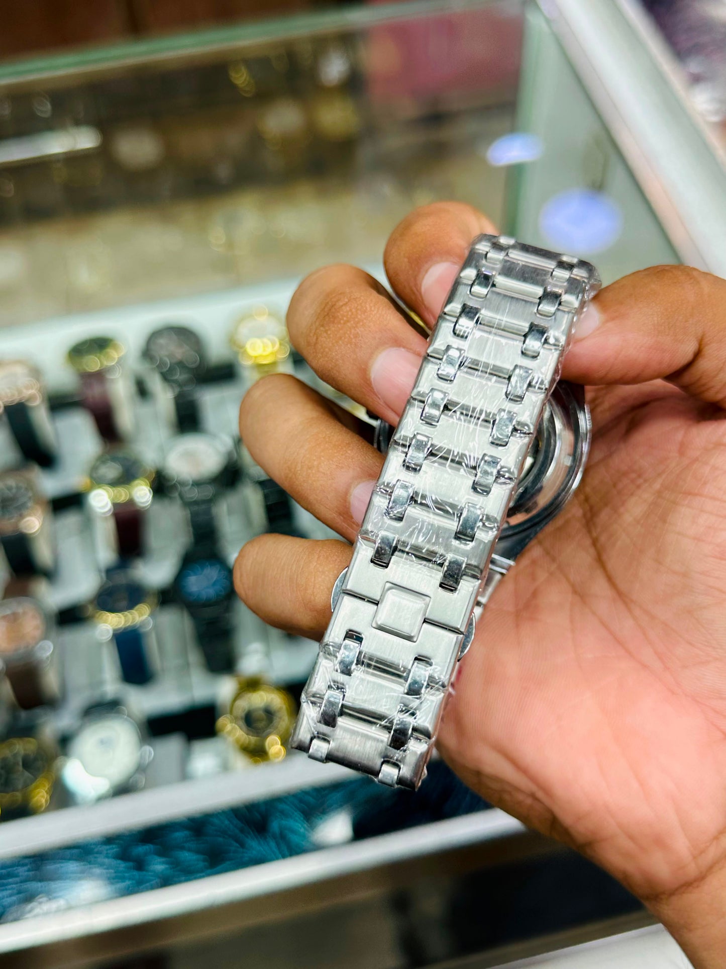Men watch