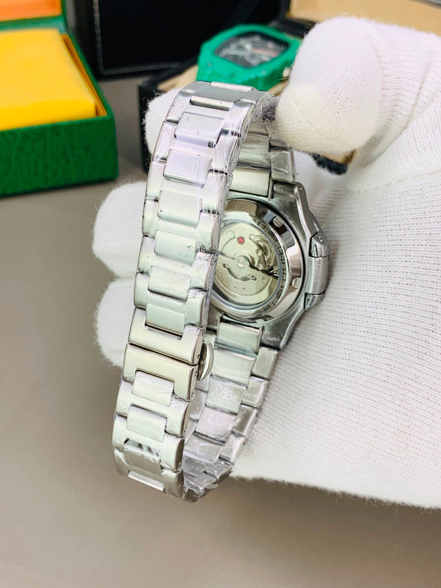 Men watch