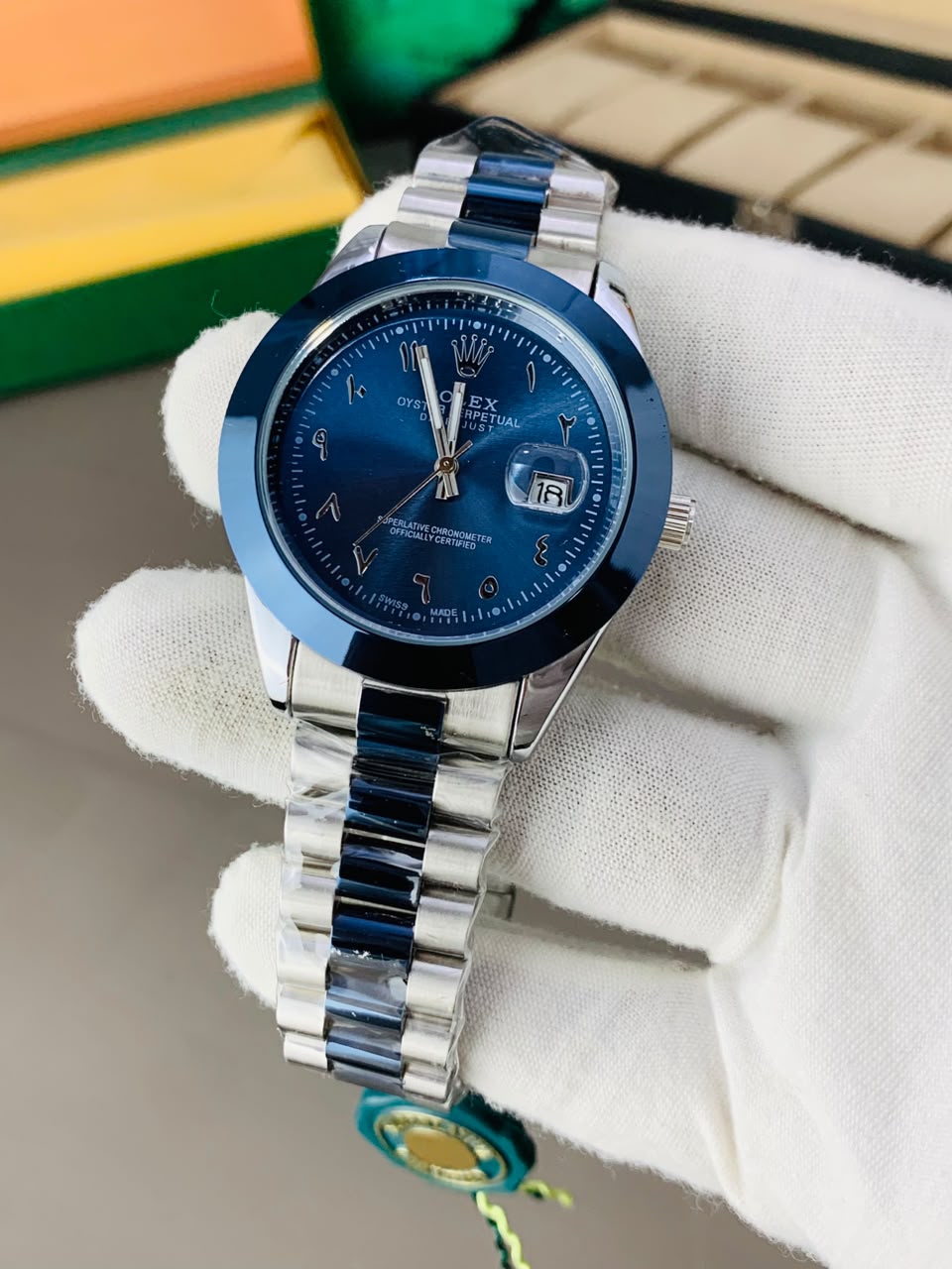 Men watch