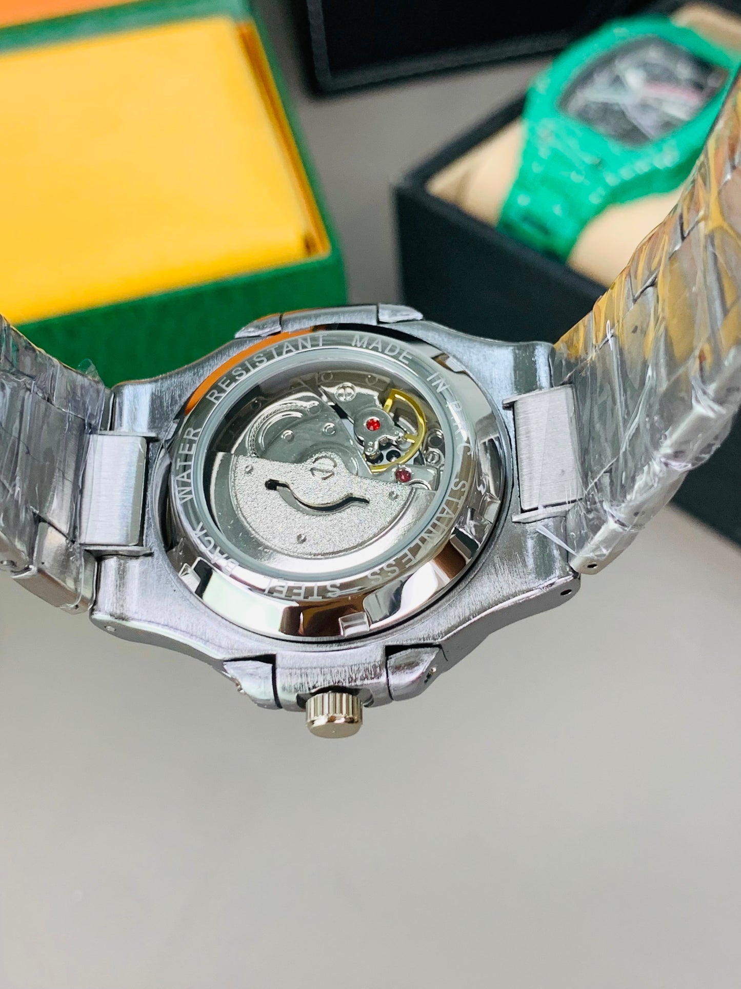 Men watch