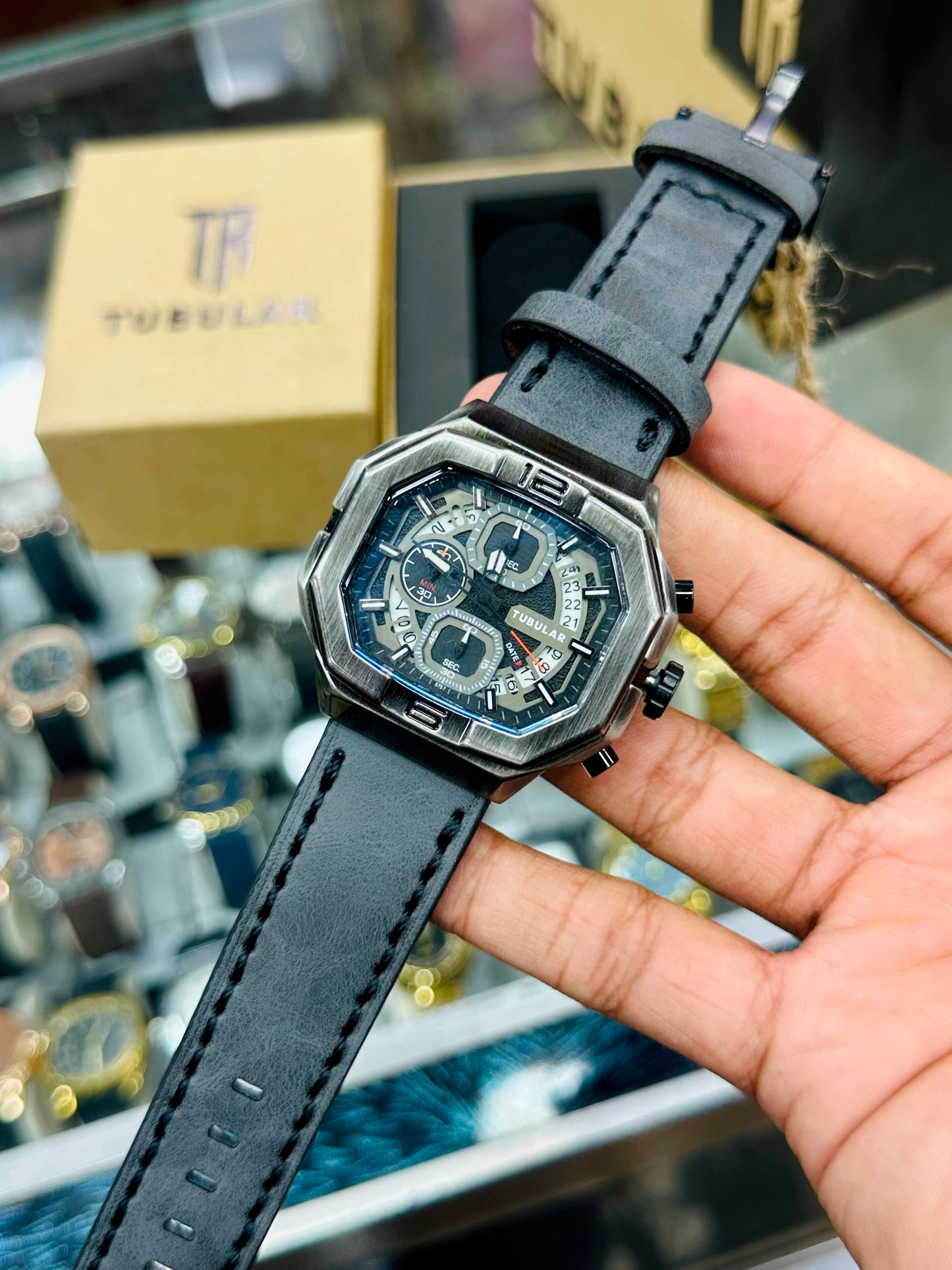 Men watch