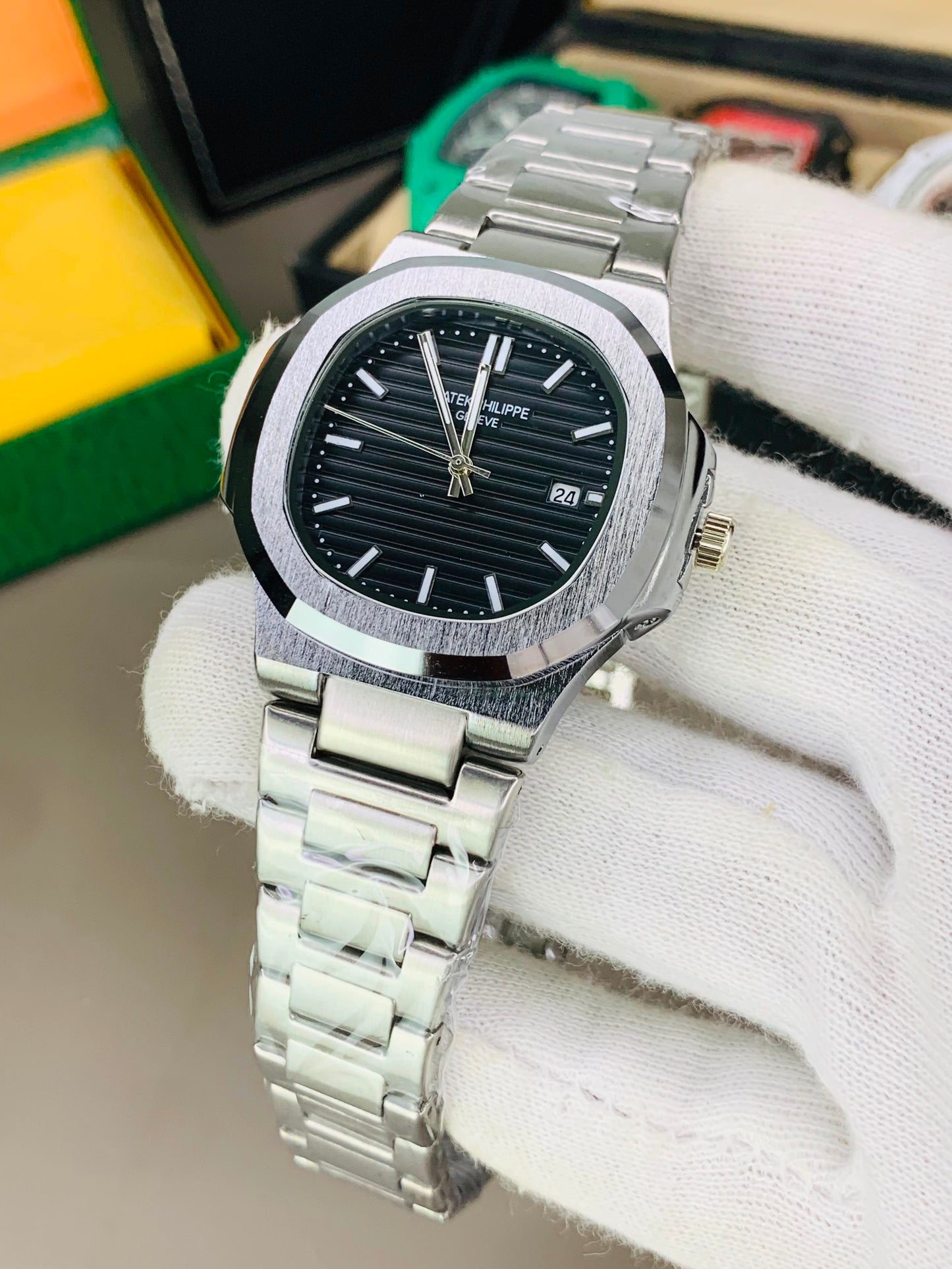 Men watch
