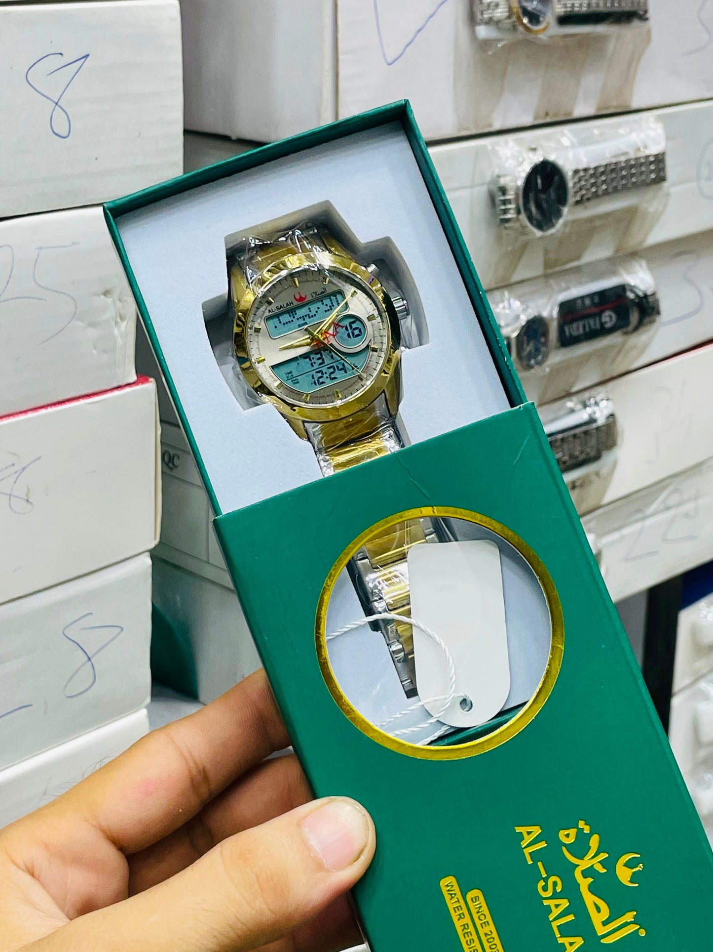 Men watch
