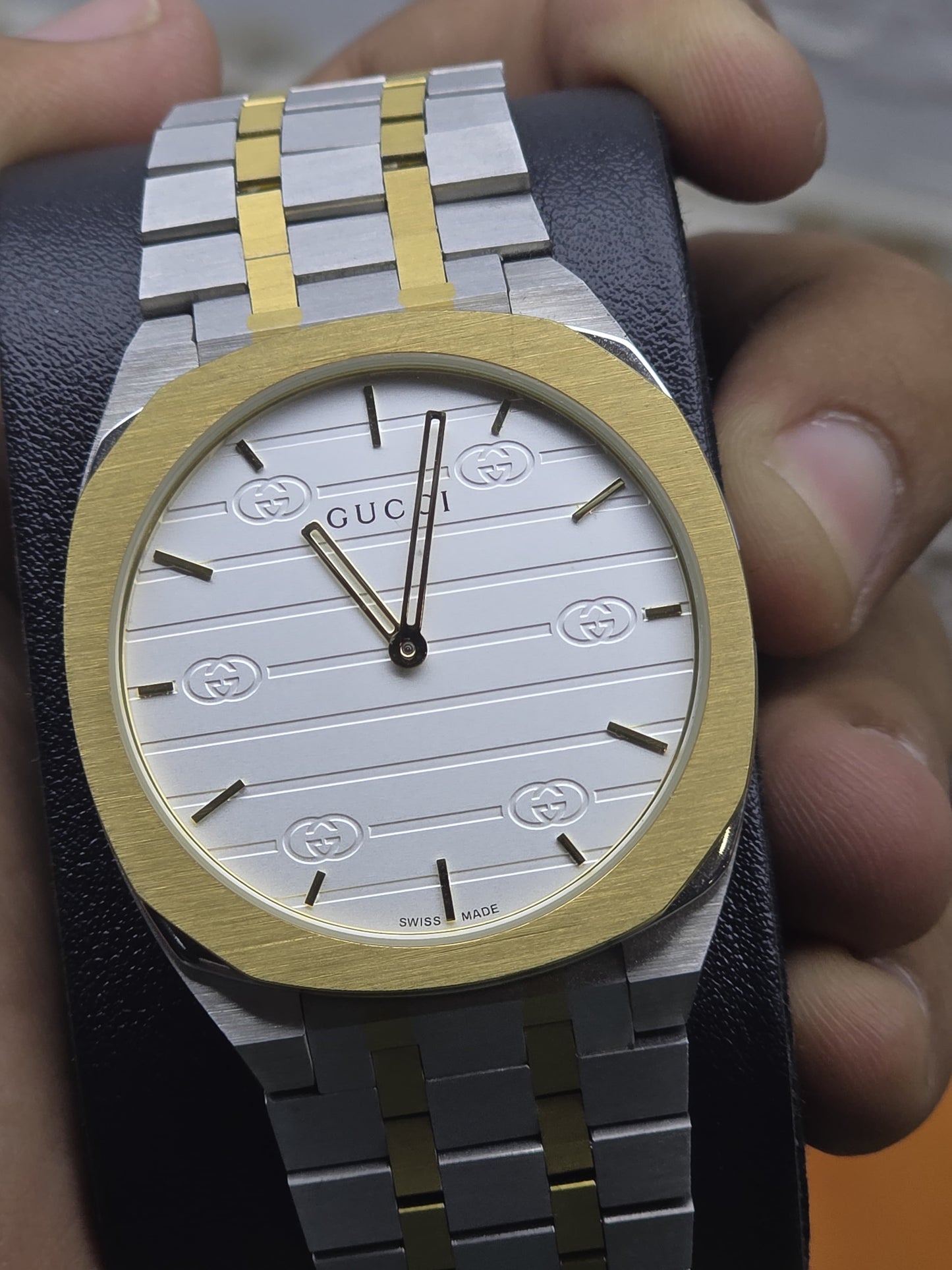 Men watch