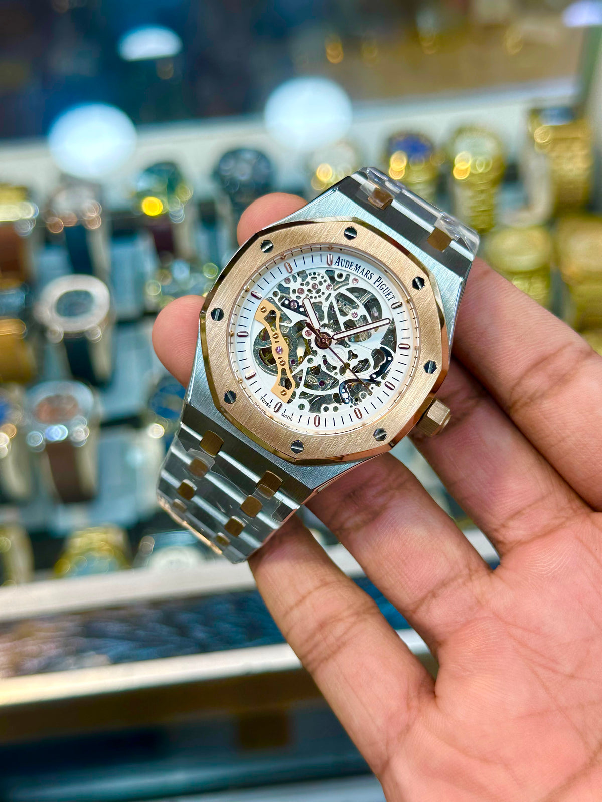 Men watch