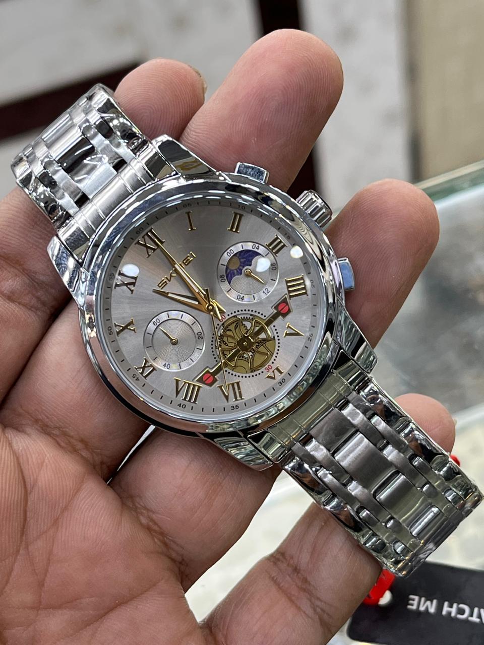 Men watch